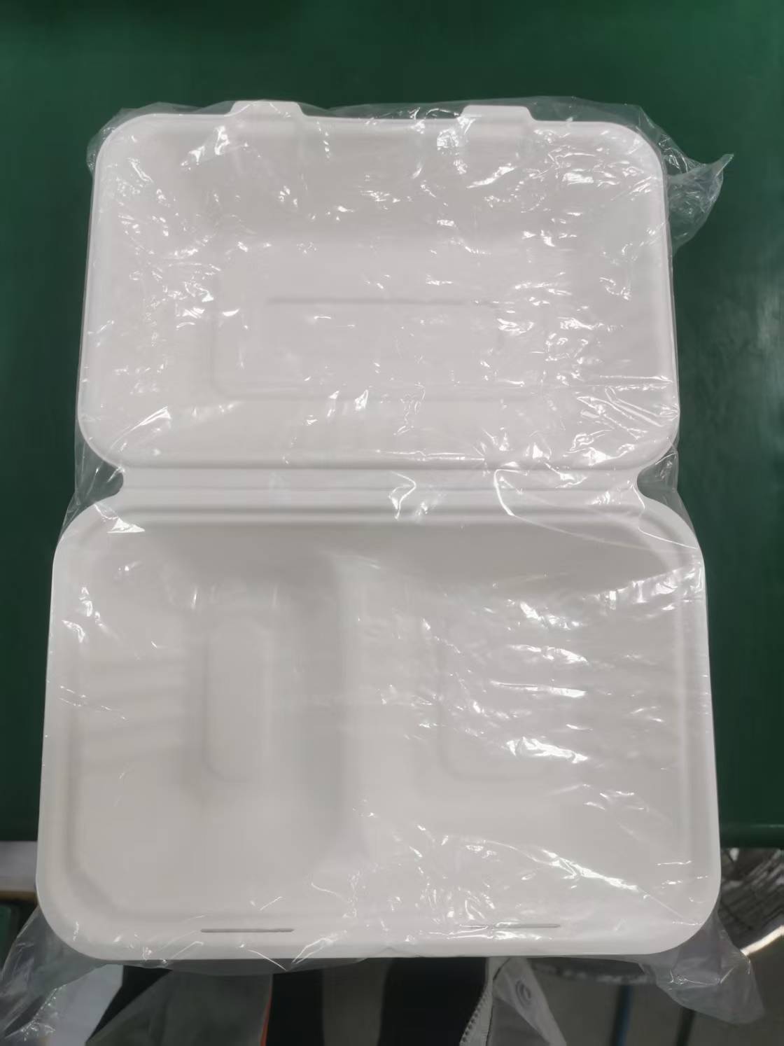 2-Compartment Clamshell – 1000 ml | Zuckerrohr | Großhandelverkauf | 250 Stuck/Karton