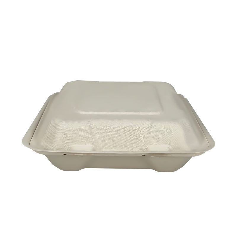 Große Menübox – 800 ml | Zuckerrohr | Großhandelverkauf | 200 Stuck/Karton