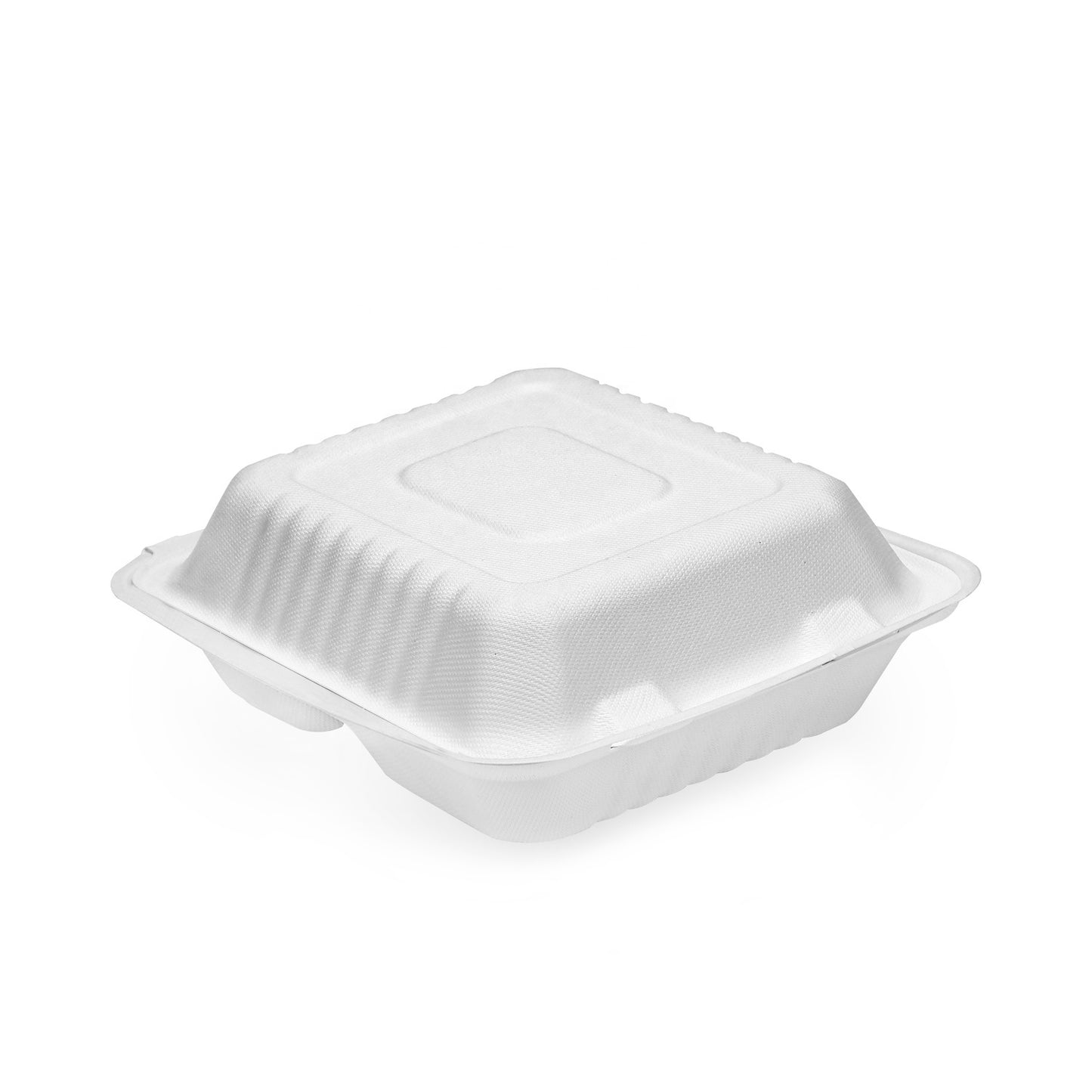 3-Compartment Clamshell – 1200 ml | Zuckerrohr | Großhandelverkauf | 200 Stuck/Karton