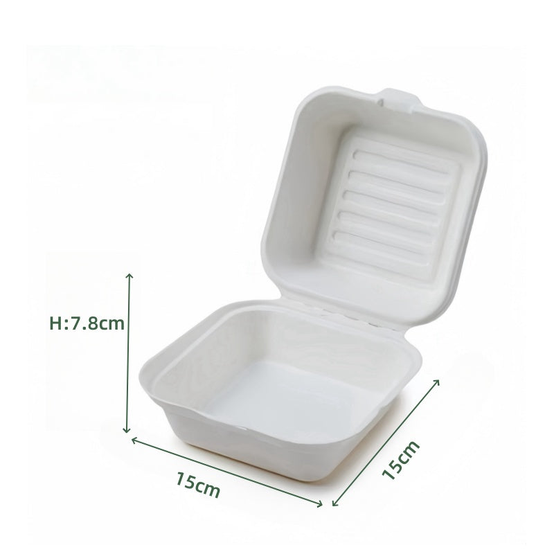 Hamburger Box – 450 ml | Zuckerrohr | Großhandelverkauf | 500 Stuck/Karton