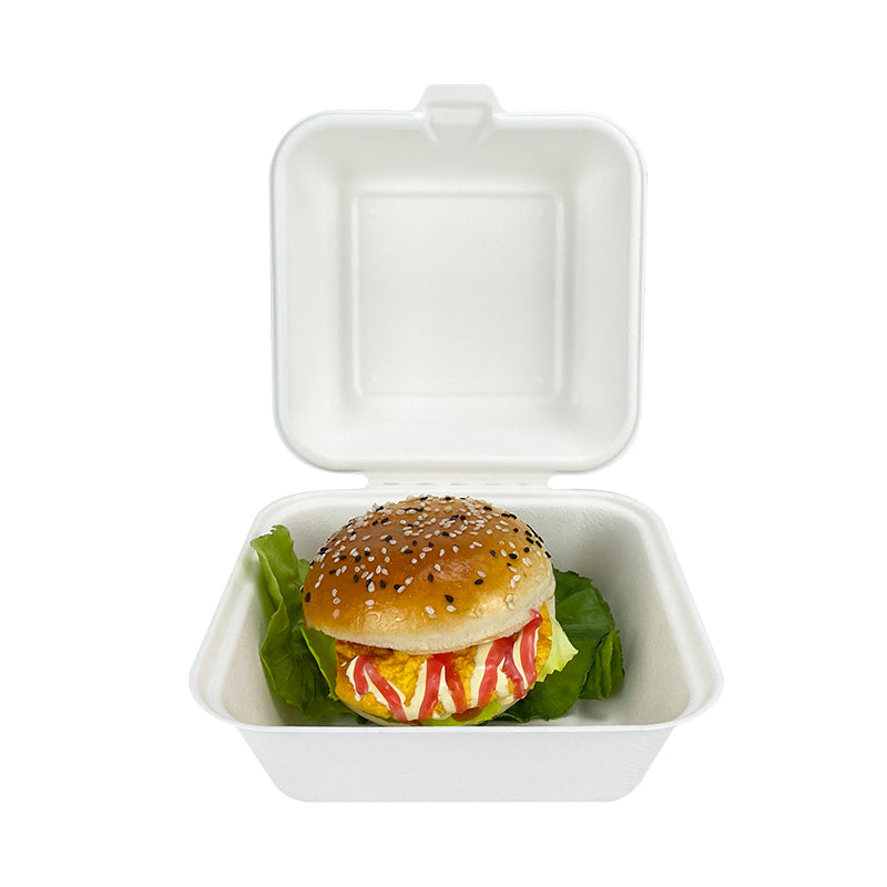 Hamburger Box – 450 ml | Zuckerrohr | Großhandelverkauf | 500 Stuck/Karton