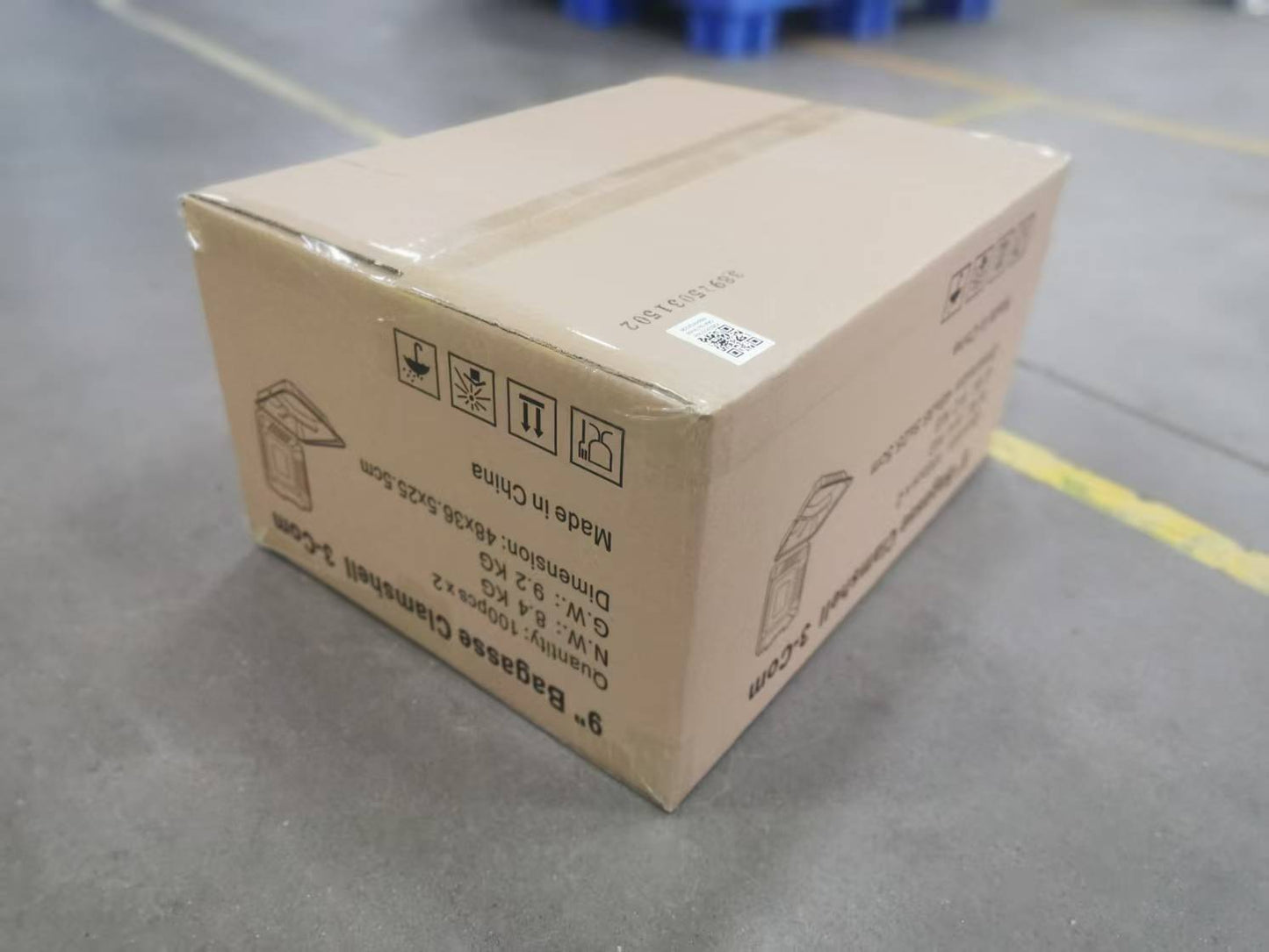 3-Compartment Clamshell – 1200 ml | Zuckerrohr | Großhandelverkauf | 200 Stuck/Karton